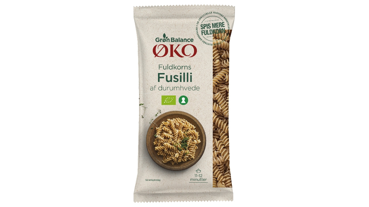 Øko Fuldkorn fusilli 500g