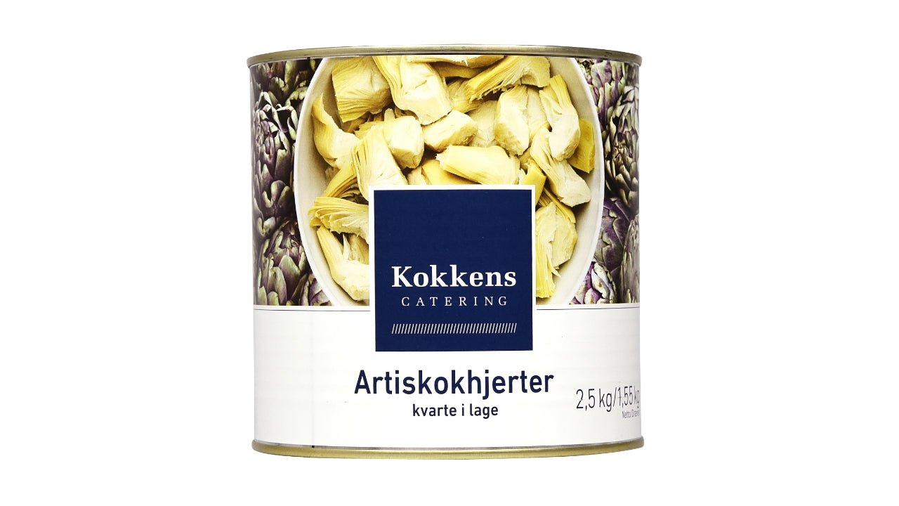 Artiskokhjerter kvarte 2,5/1,55kg