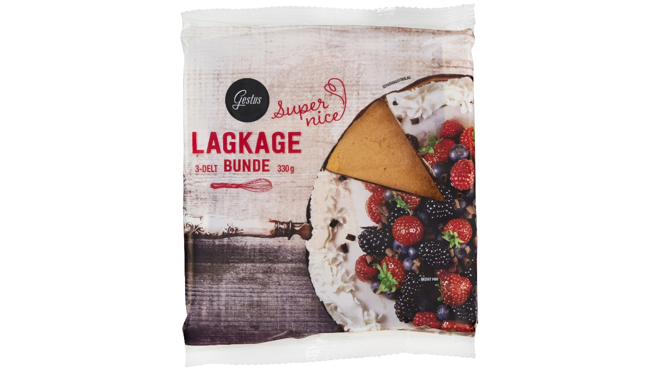 Lagkagebunde 3-delt 330g