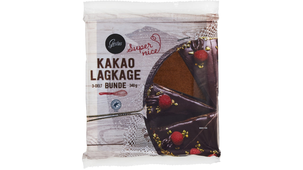 Kakao lagkagebunde 340g