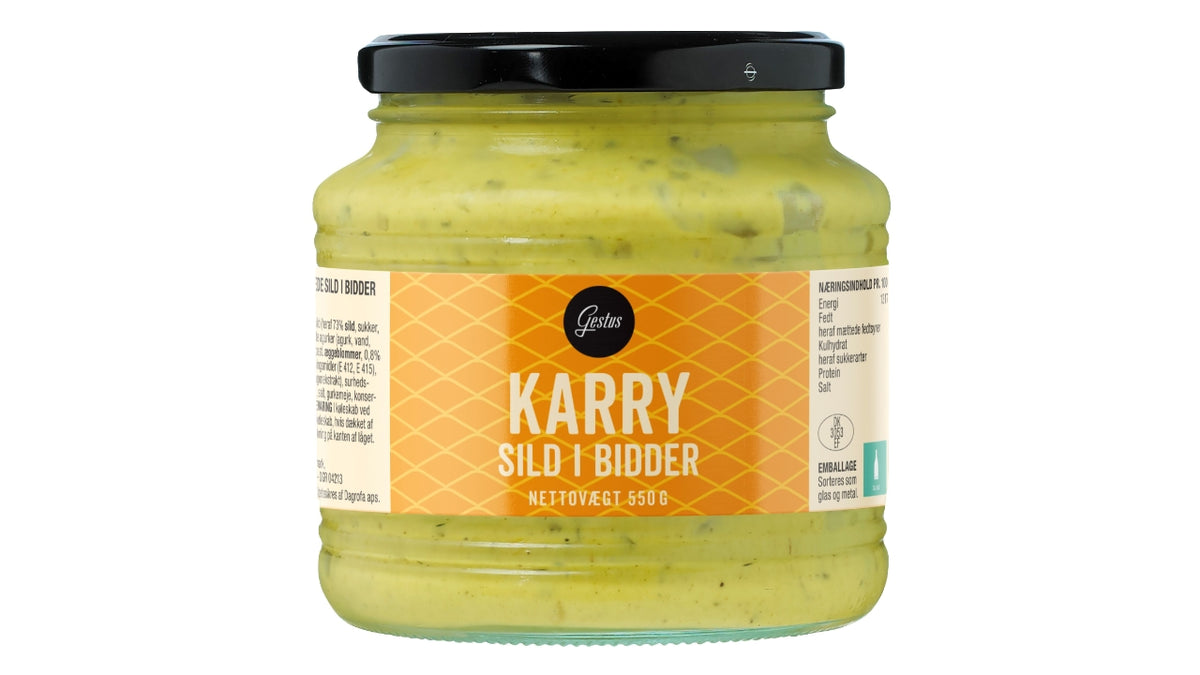 Karrysild i bidder 550g
