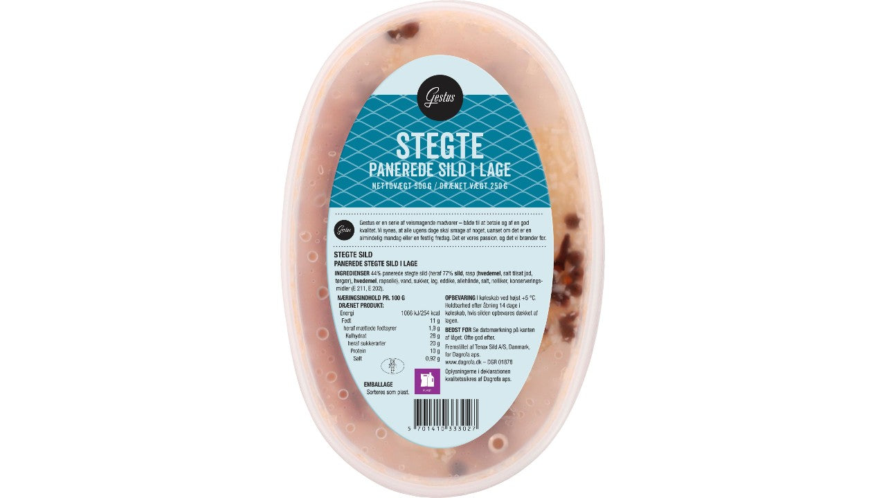 Stegte sild 500/250g
