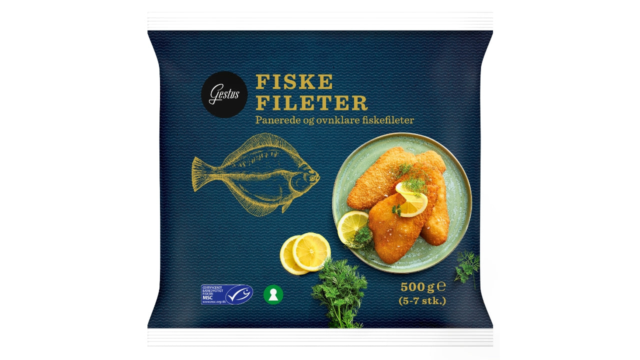 Fiskefilet ovnklar 500g