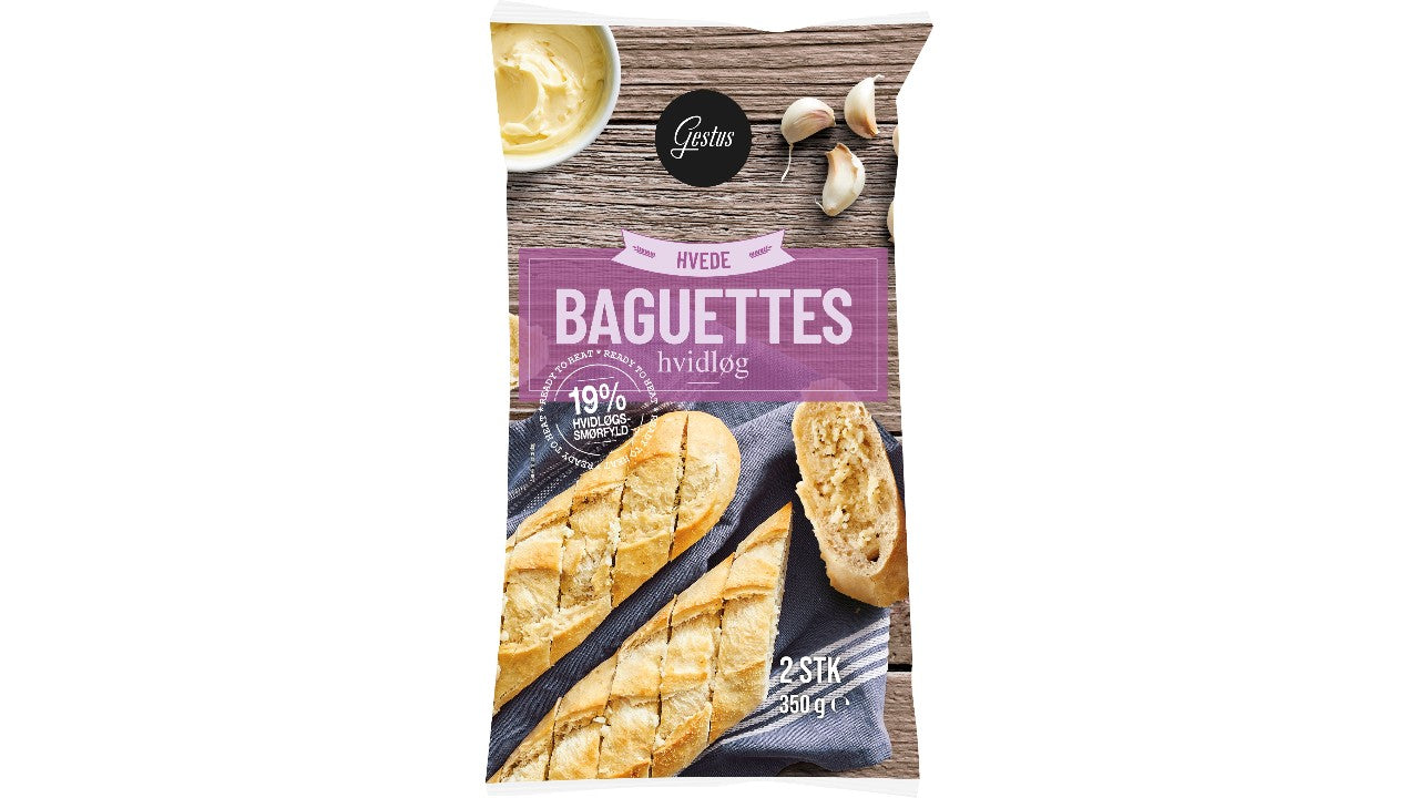 Hvidløgsbaguette 2-pak 350g