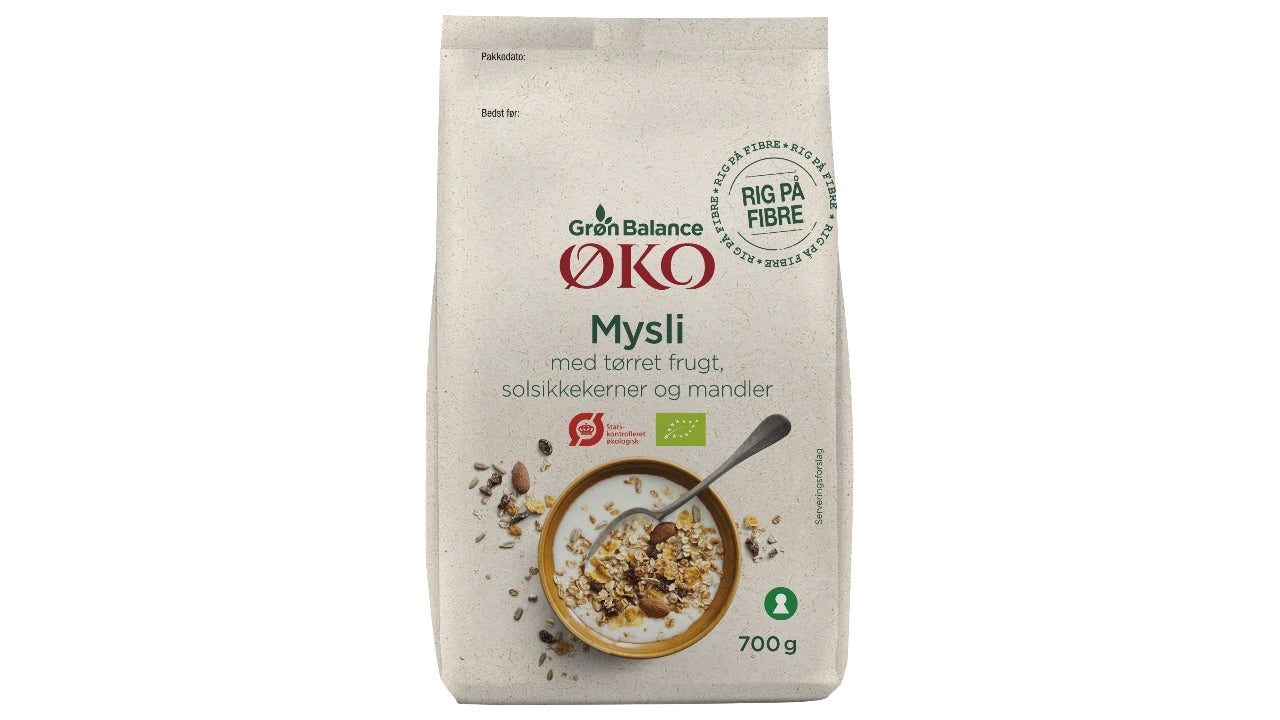 Øko Mysli mandler/frugt 700g