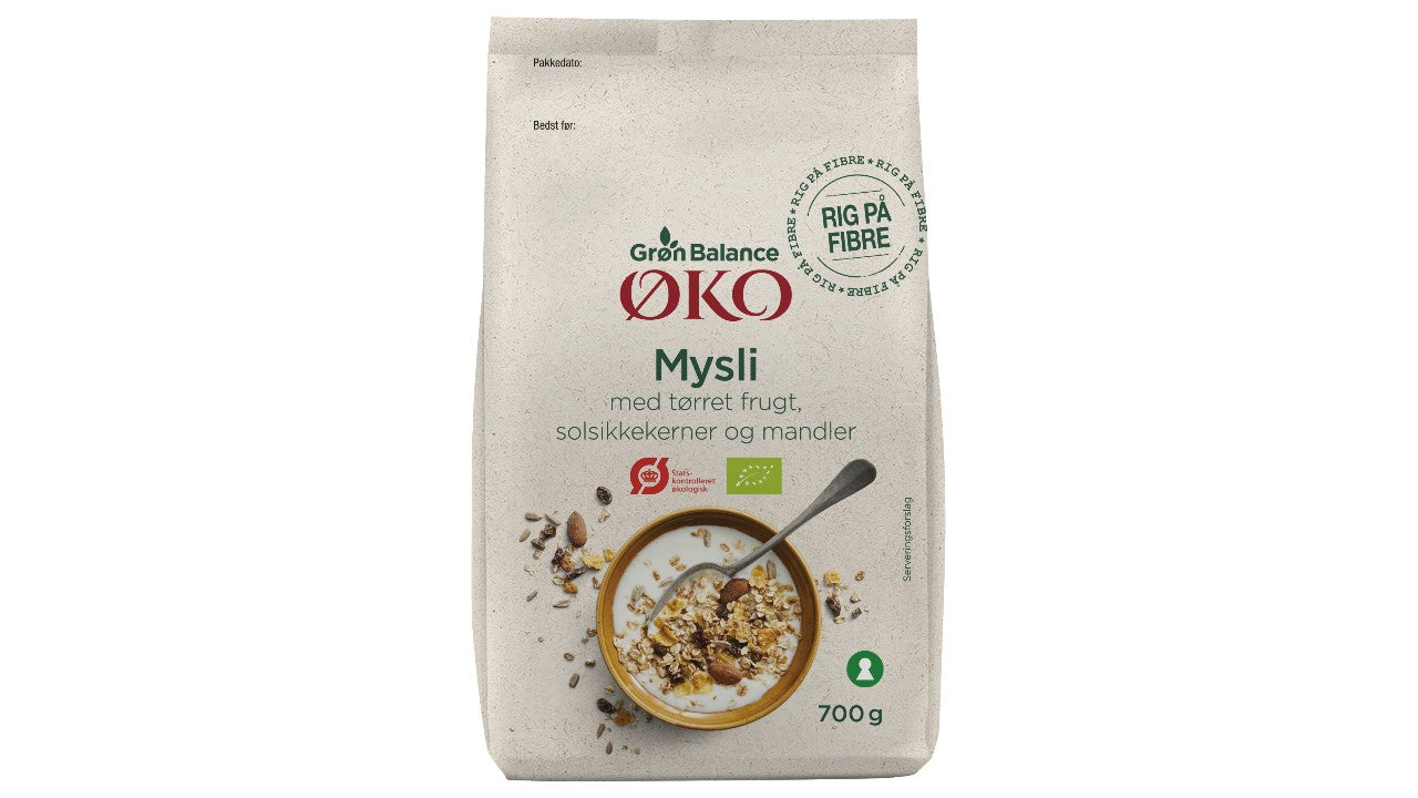 Øko Mysli mandler/frugt 700g