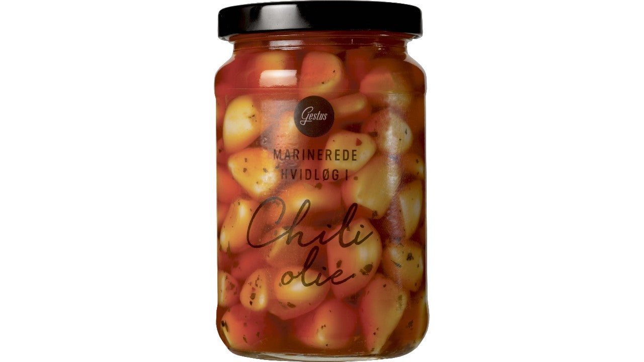 Hvidløg i chiliolie 280g