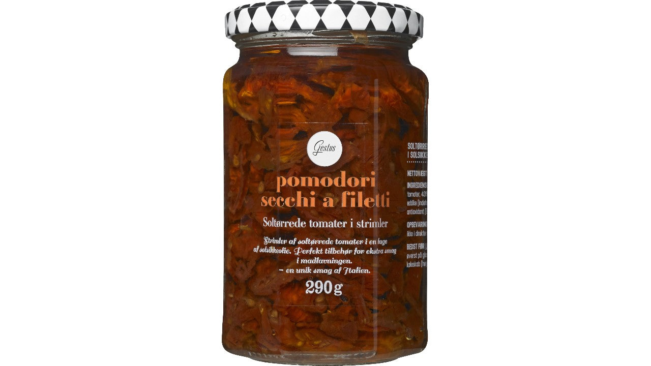 Soltørrede tomatstrimler i olie 290g