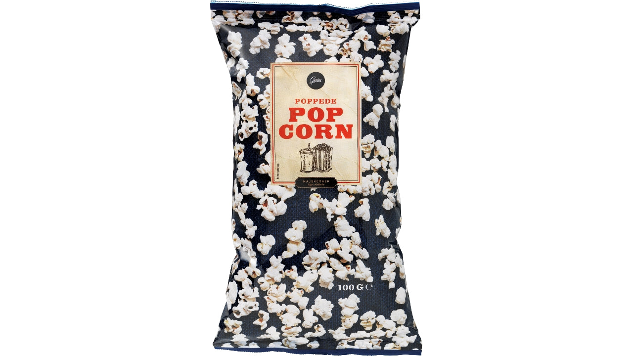 Poppede popcorn 3L