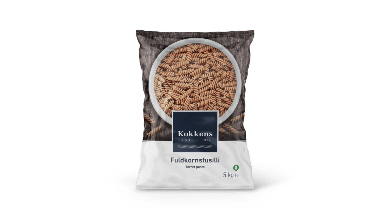 Fuldkorns fusilli pasta 5kg