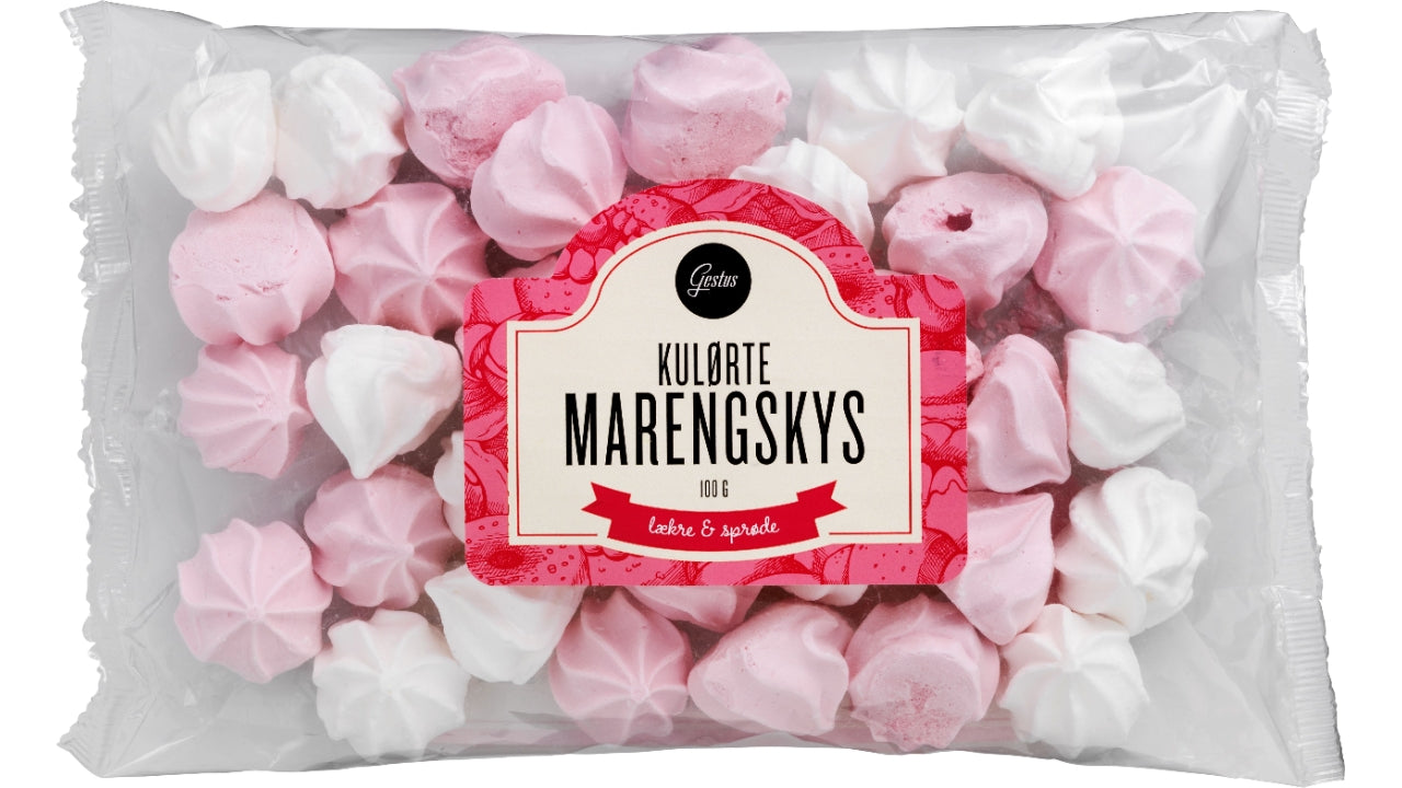 Kulørte marengs 100g