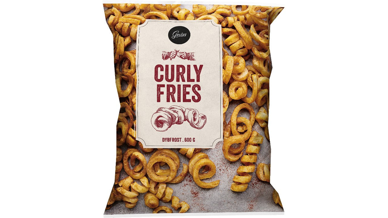 Kartoffel curly fries 600g