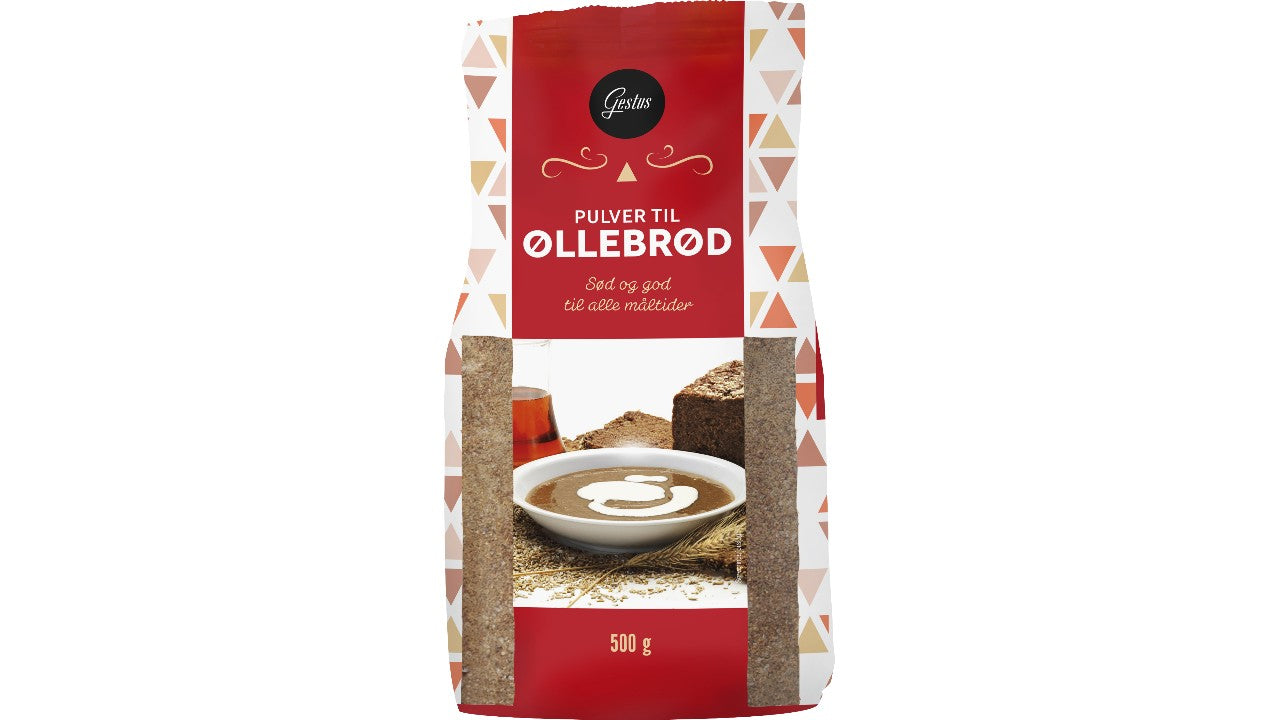 Øllebrødspulver m/sukker 500g