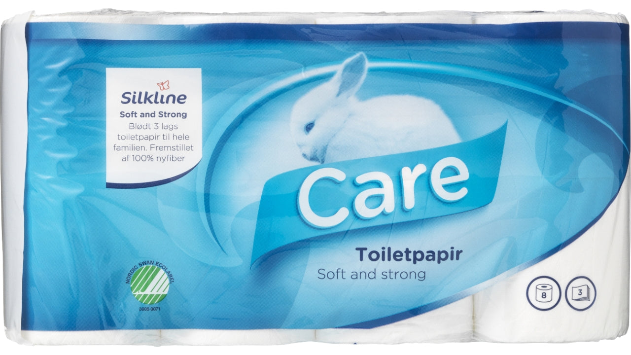 Silkline care toiletpapir 8rl