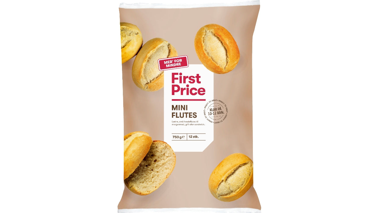 Mini flutes 12stk 750g