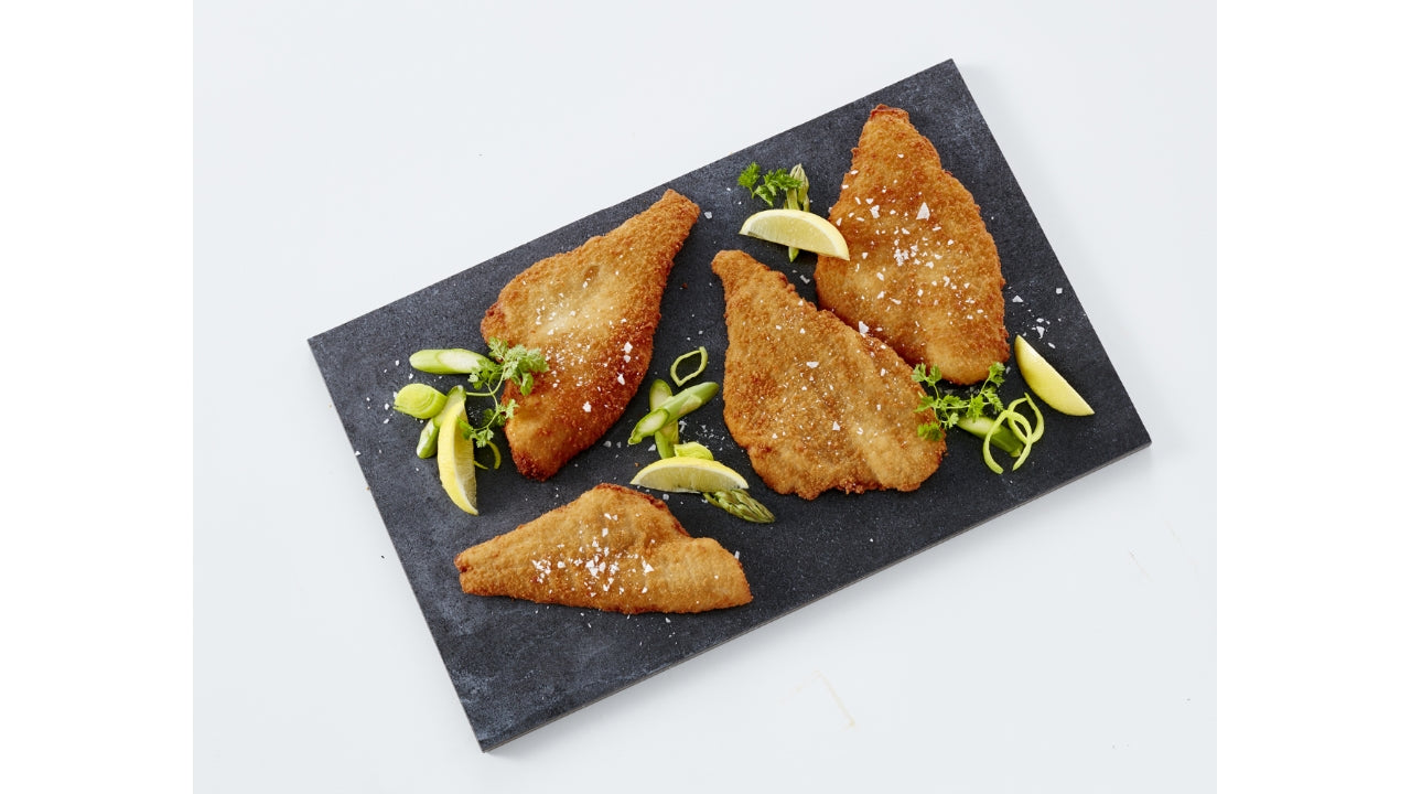 Rødspættefilet paneret 100-130g 2,5kg