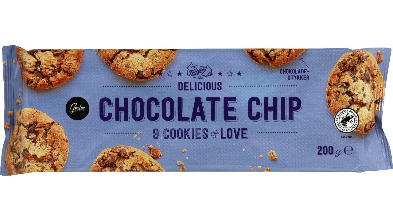 Choc chip cookies 200g