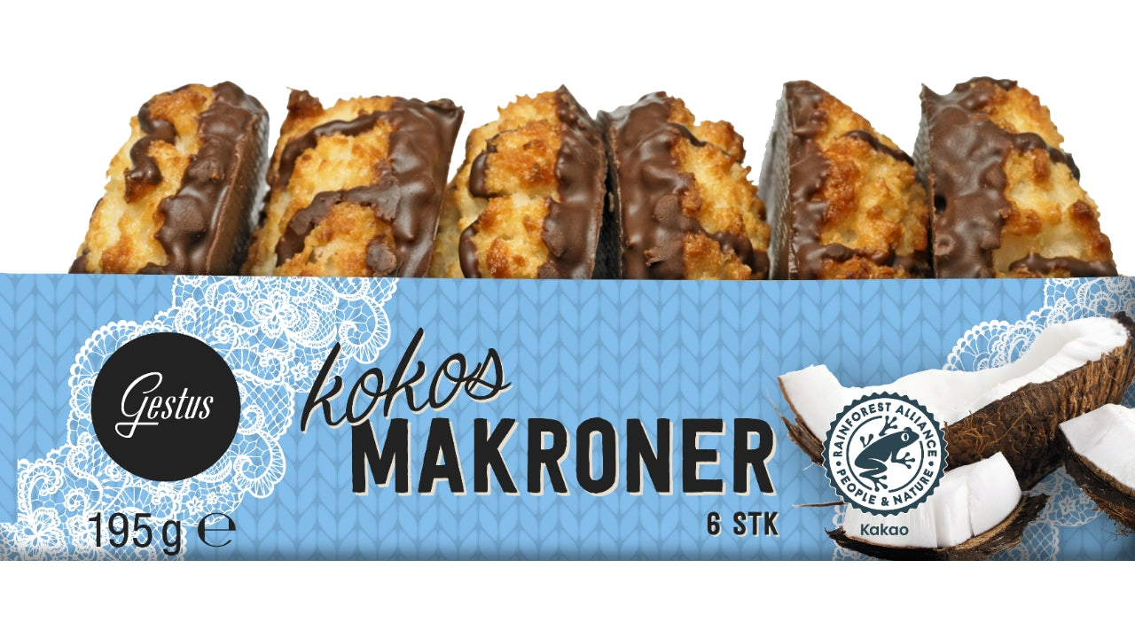 Kokosmakroner 6stk