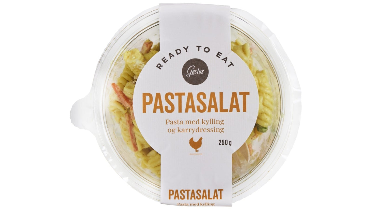 Pastasalat med kylling & karry 250g