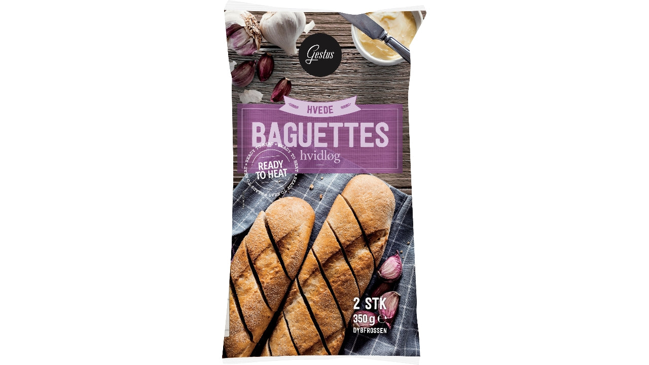 Hvidløgsbaguette 2pak 350g