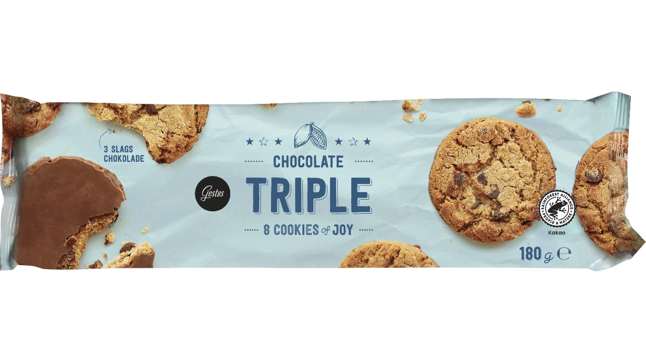 Triple chocolate cookies 180g