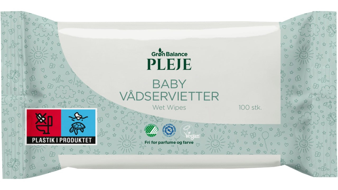 Vådservietter baby 100stk