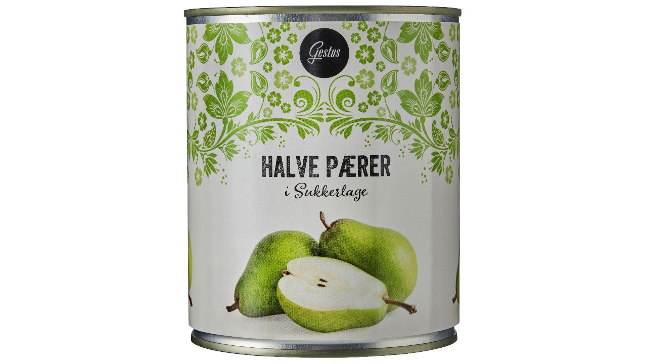 Halve pære i sukkerlage 820/460g
