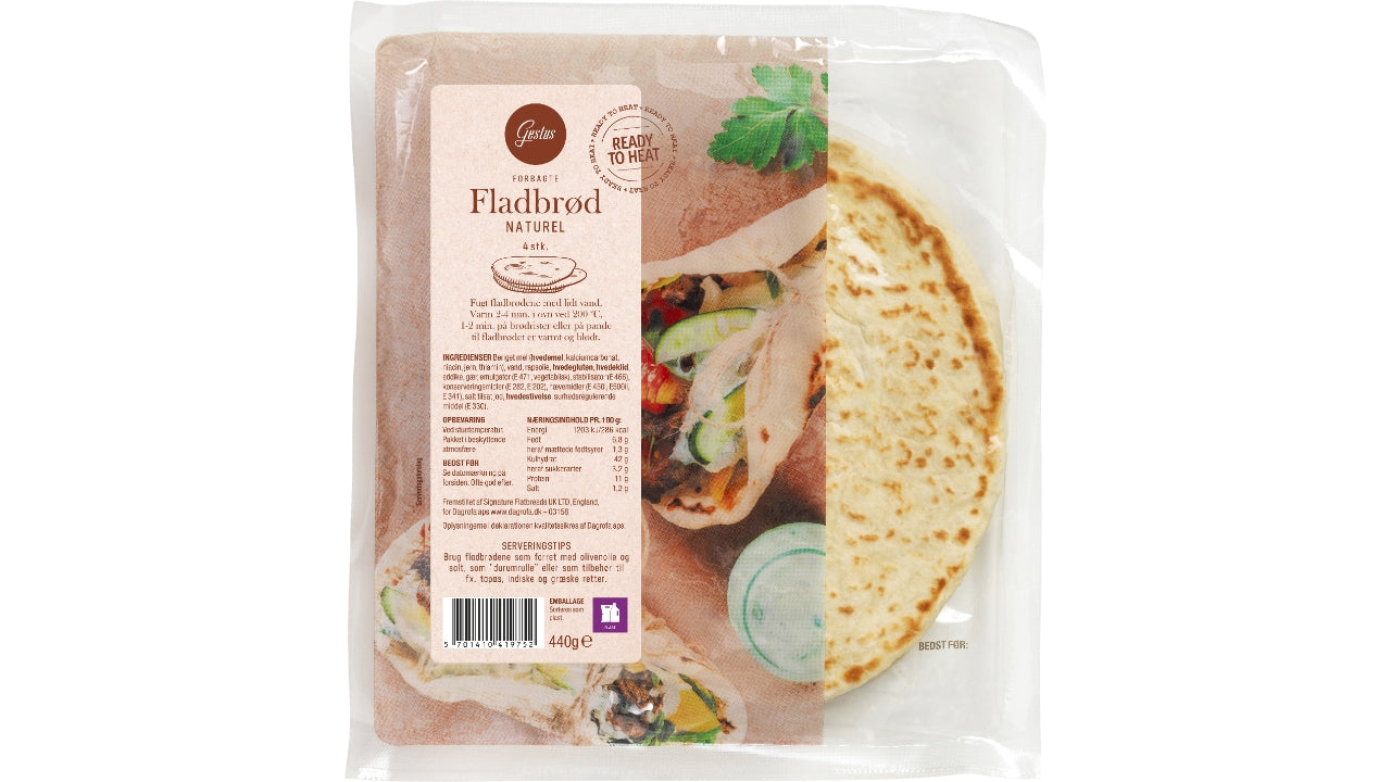 Fladbrød 440g 4stk