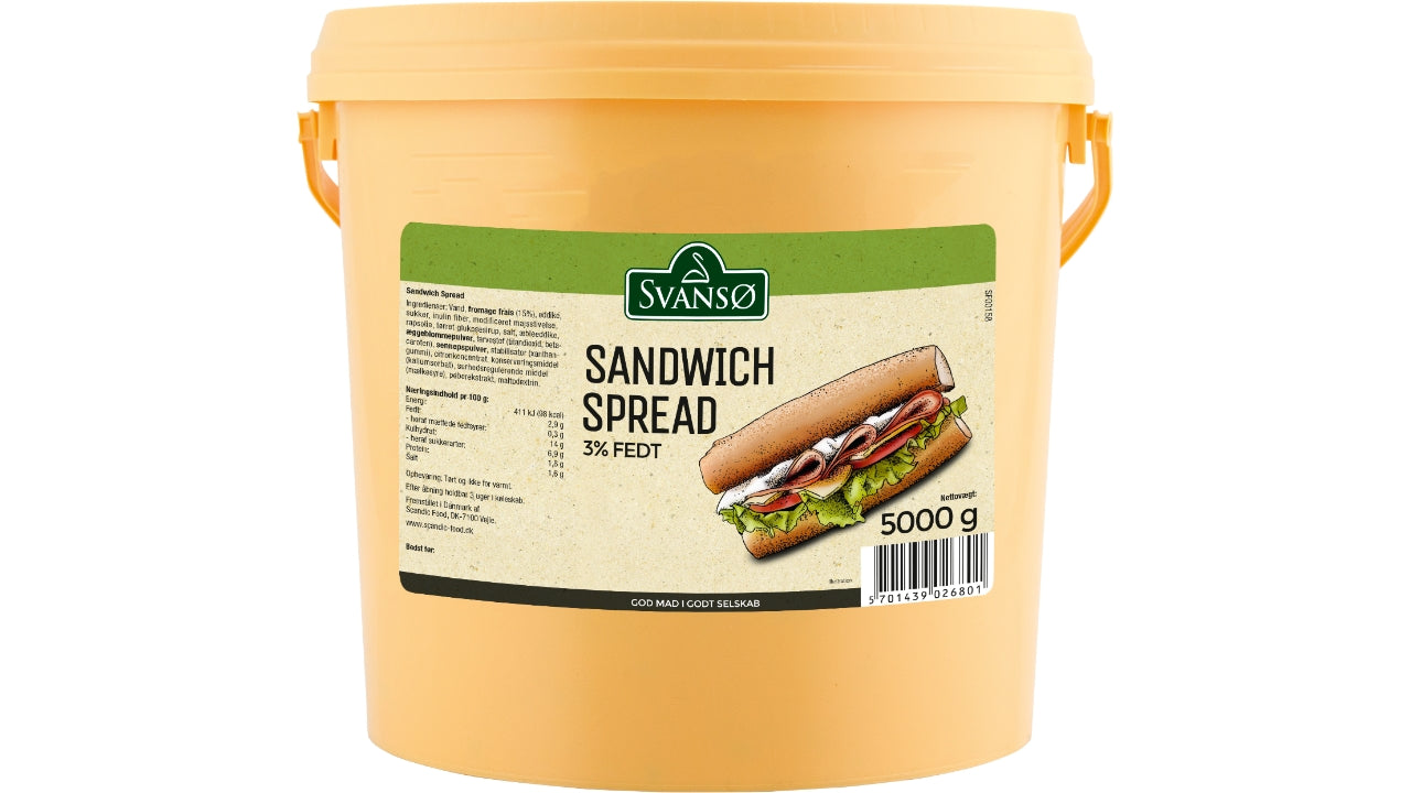 Sandwich spread 5kg max 3%