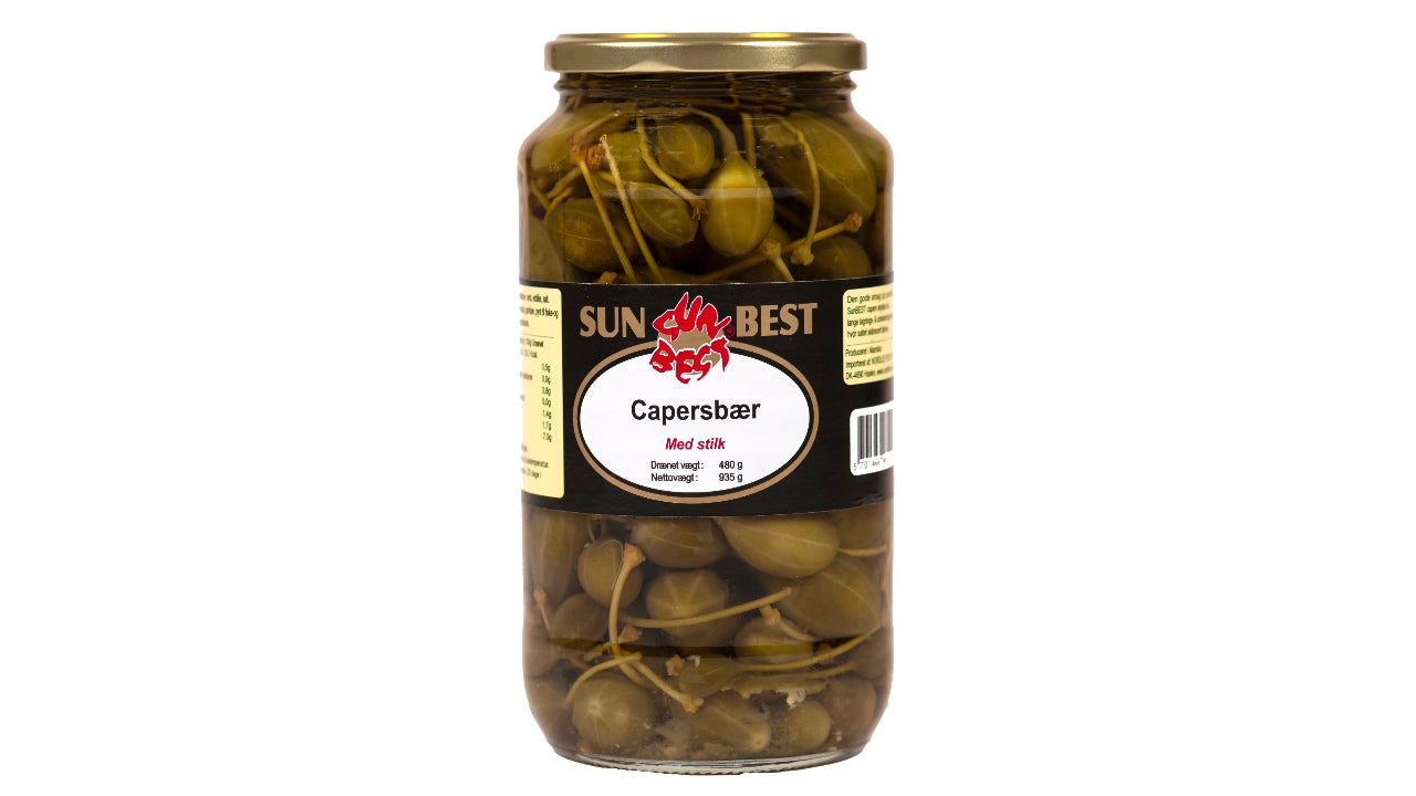 Sunbest capersbær m/stilk 480g