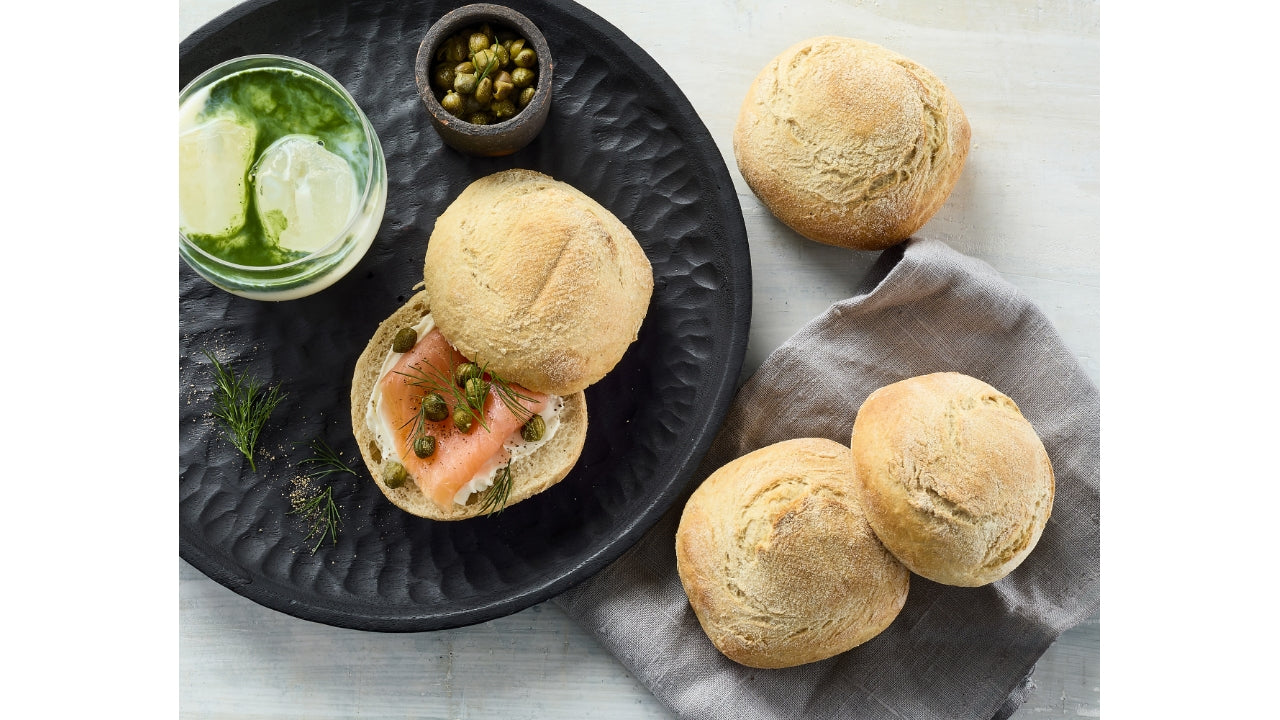 Rundstykke rustic durum 40x72g