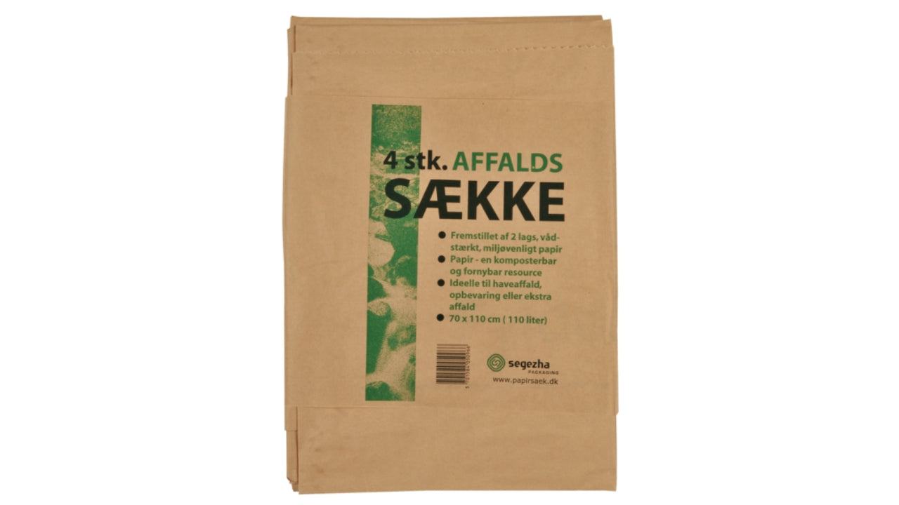 Papir affaldssække 70X110 4stk