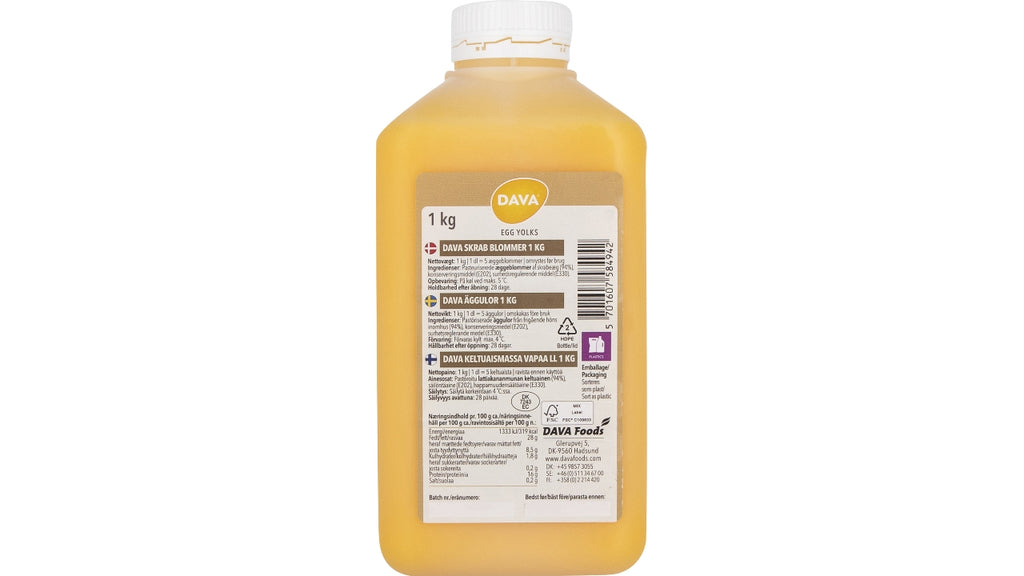 Æggeblommer skrabeæg 1kg