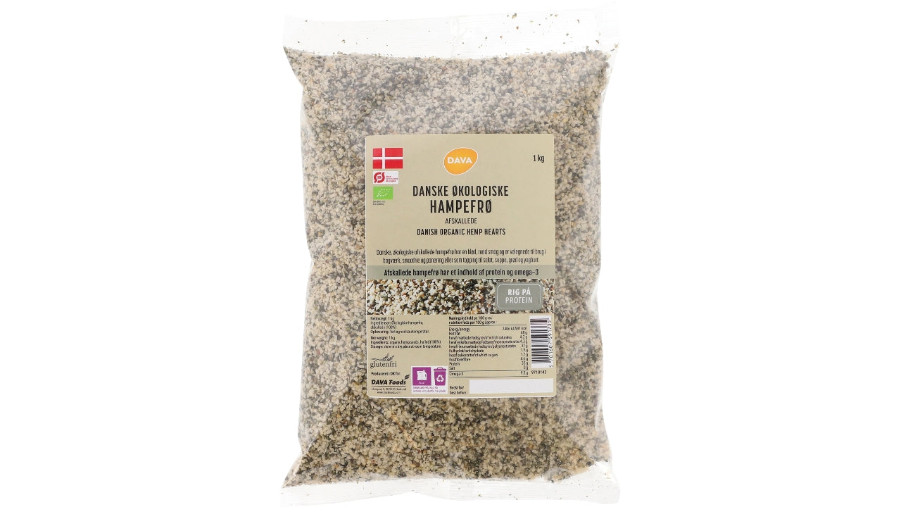 Øko Hampefrø afskallede 1kg