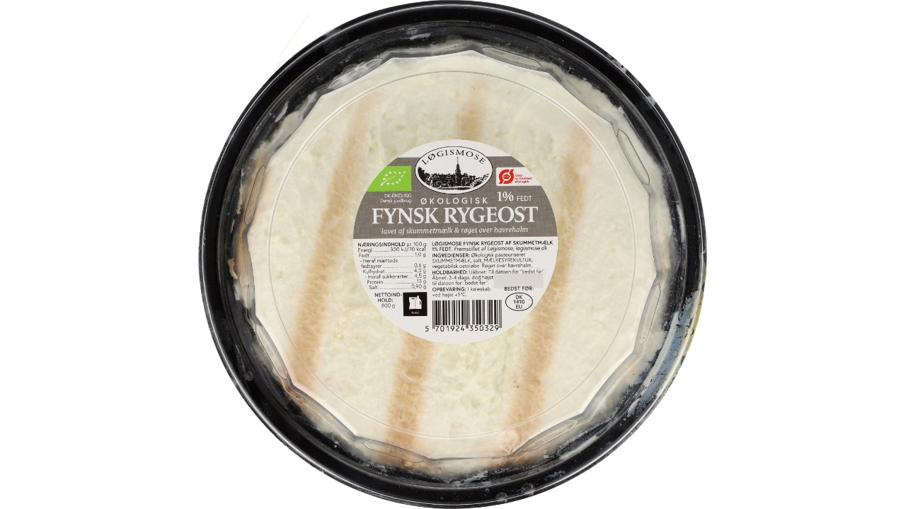 Øko Rygeost skum 1% u/k 800g