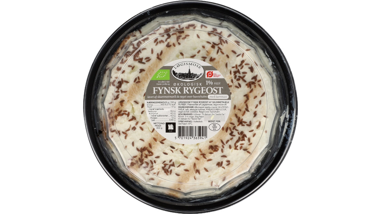 Øko Rygeost 1% m/k 800g