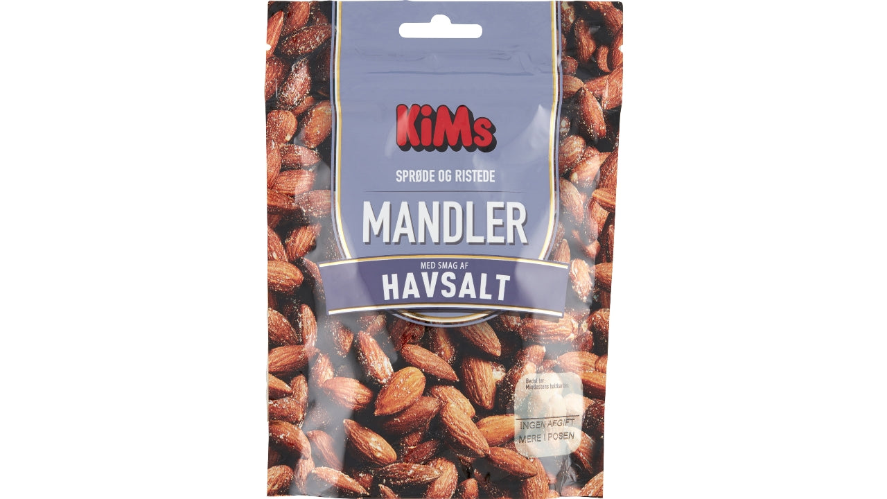 Saltede mandler 97g