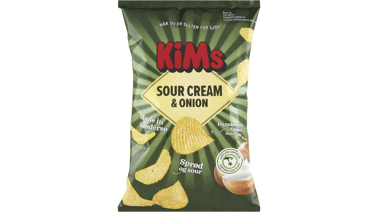 Sour cream & onion chips 170g