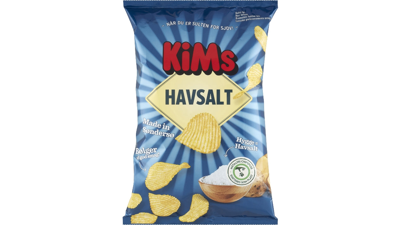 Bølge chips m/havsalt 170g