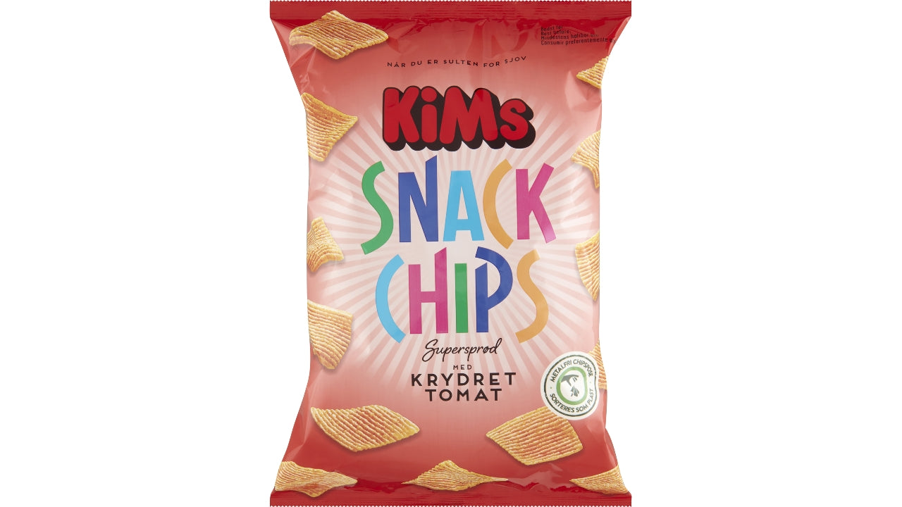 Snack chips krydret tomat 160g