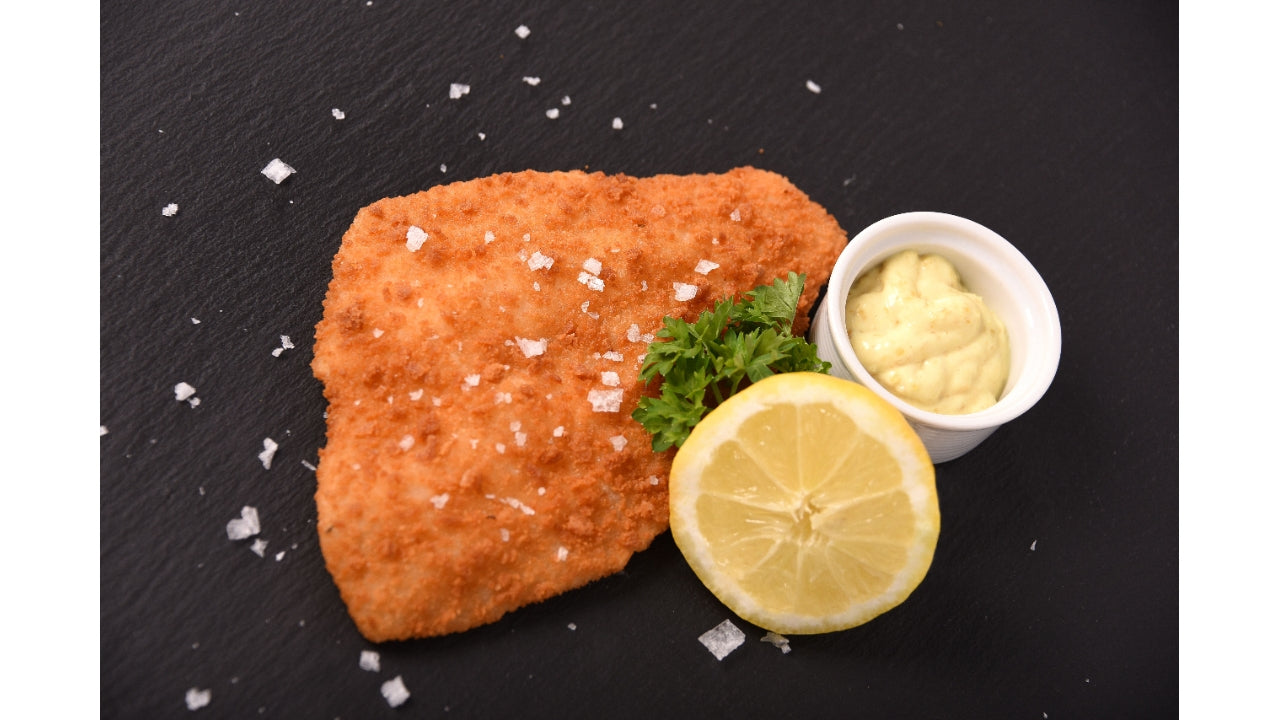 Pankopaneret rødspætte 70-100g 5kg MSC