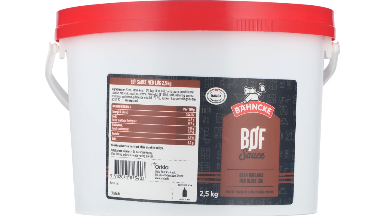 Brun bøfsauce med bløde løg 2,5kg