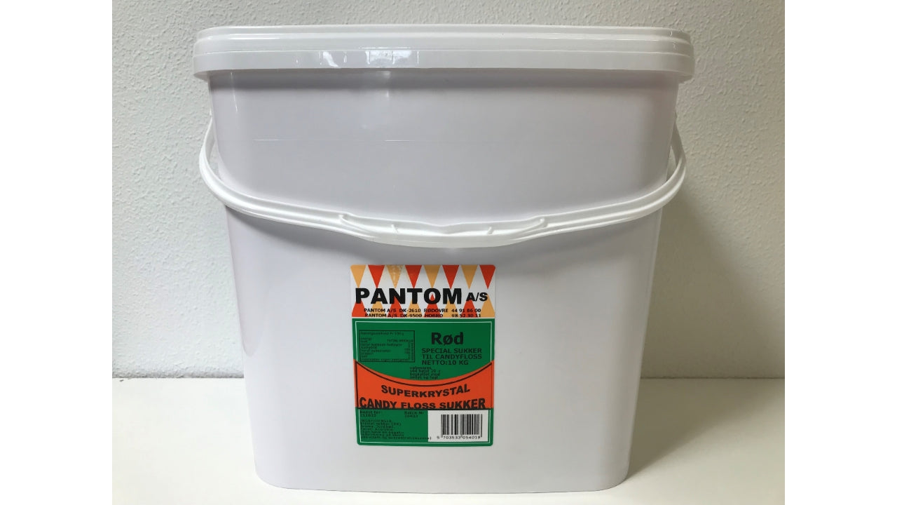 Candy floss sukker rød 10kg