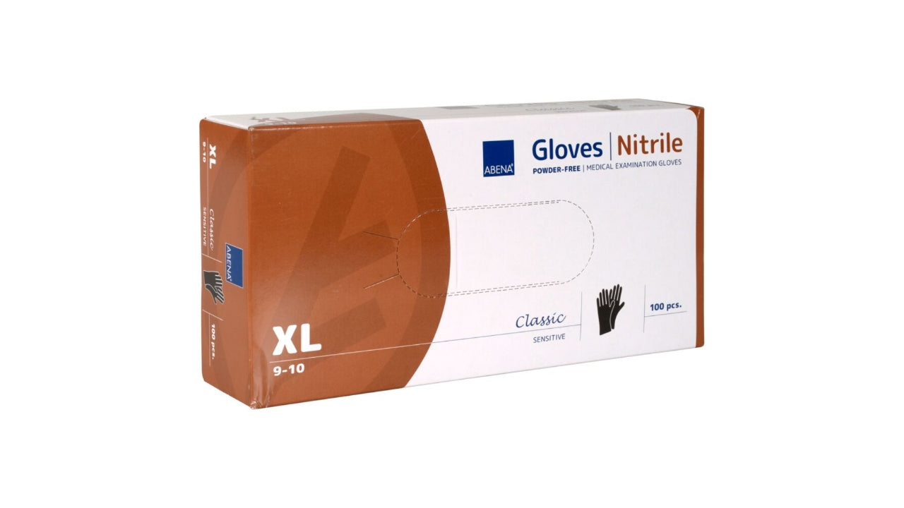 Nitrilhandske sort pudderfri XL 100stk