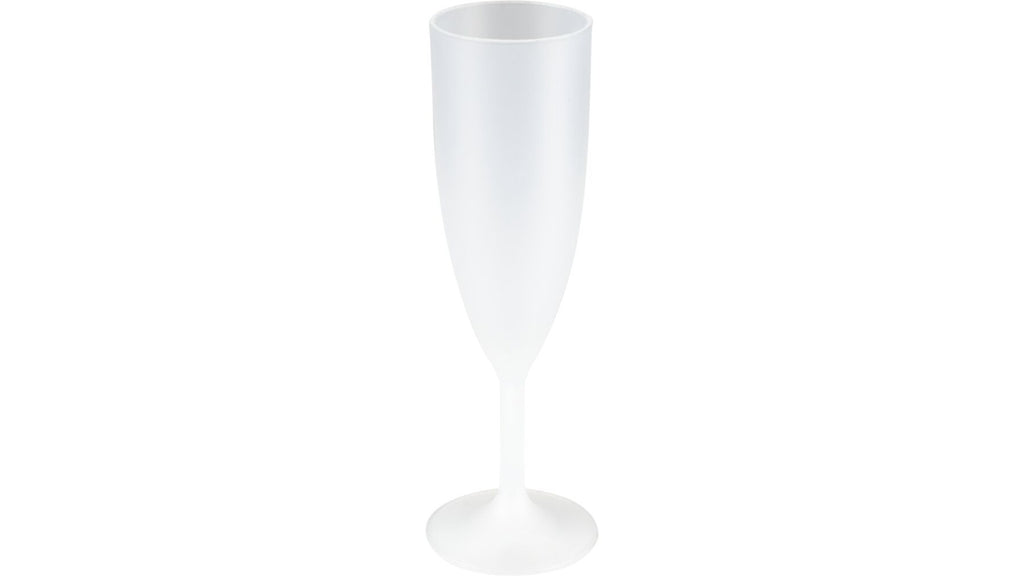 Champagneglas frosted hvid PP 24stk