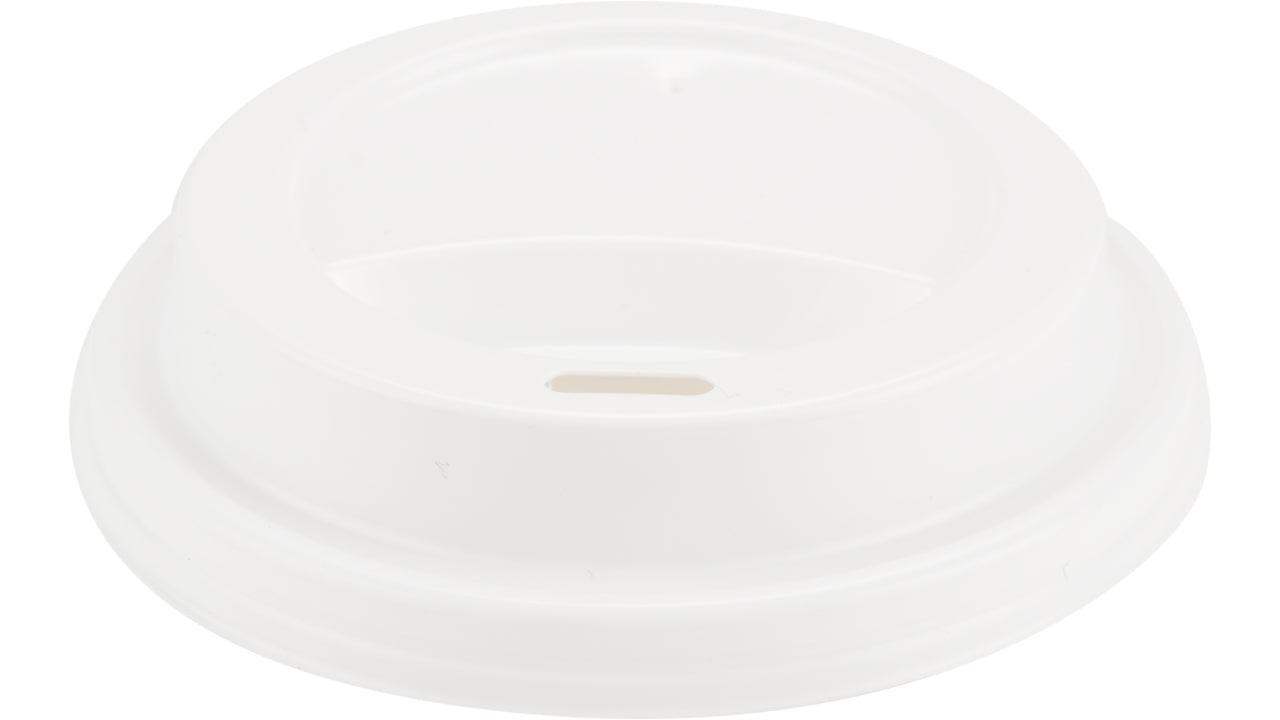 Drikkelåg Ø8cm hvid PS 100stk