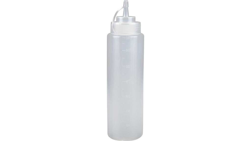Dressingflaske 680ml 6stk klar PE/PP