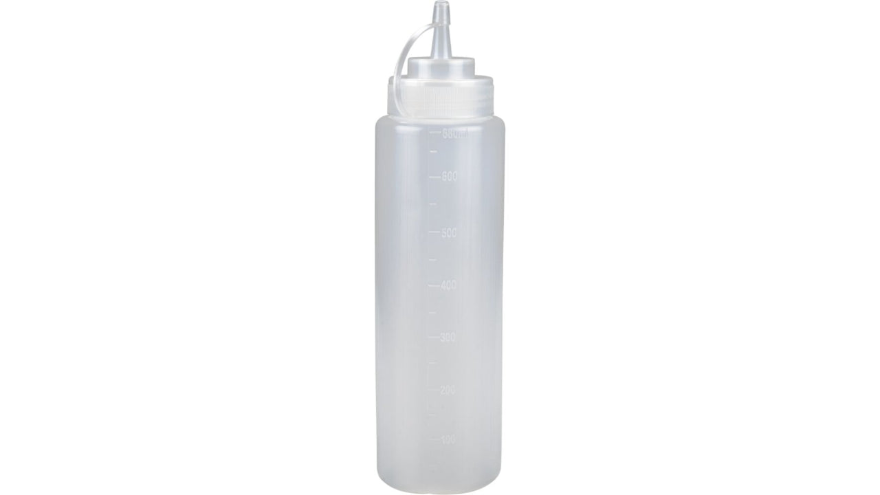 Dressingflaske 680ml 6stk klar PE/PP