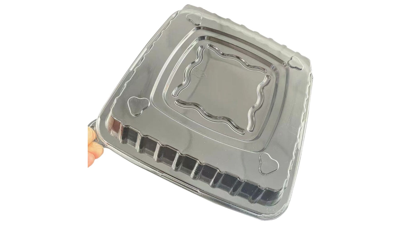 Låg 42cmØ19cm klar PET rund 50stk