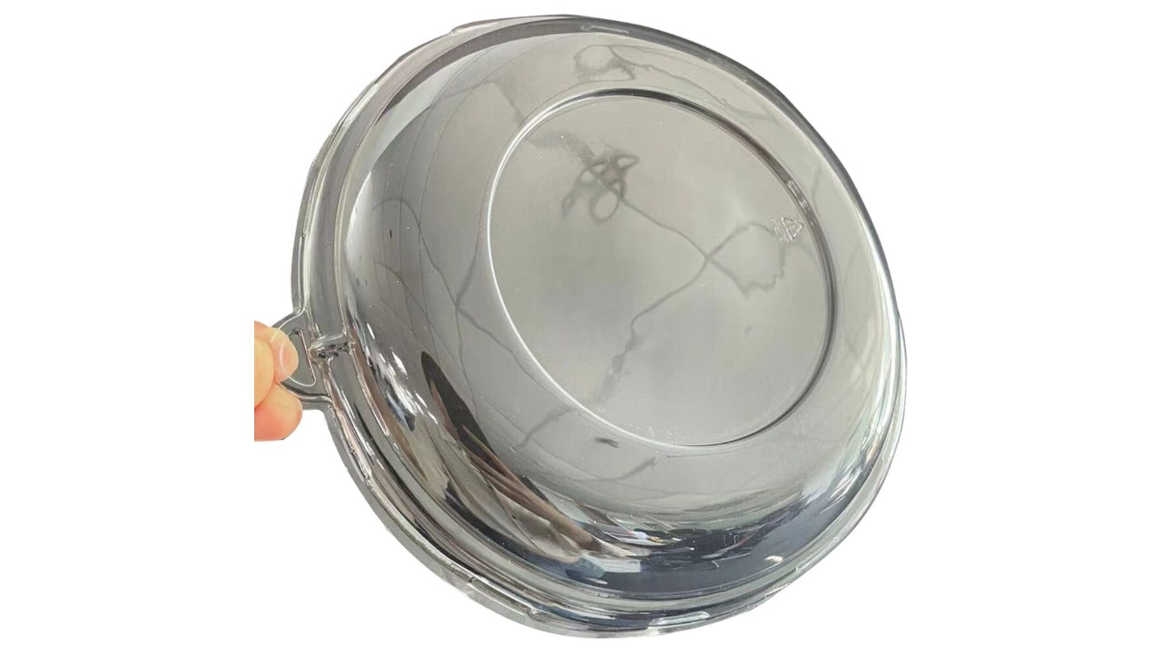 Låg 2,9cmØ22cm klar PET rund 125stk